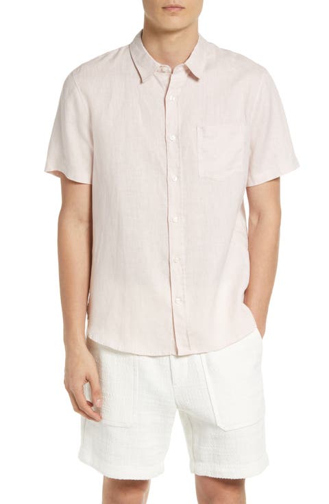 Classic Fit Short Sleeve Linen Shirt