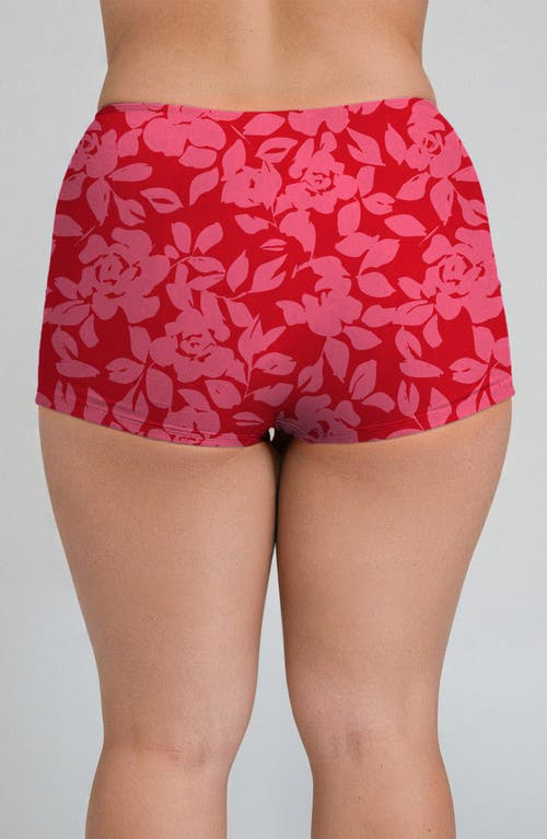 Calypsa Plus Size Boyshorts In Pink