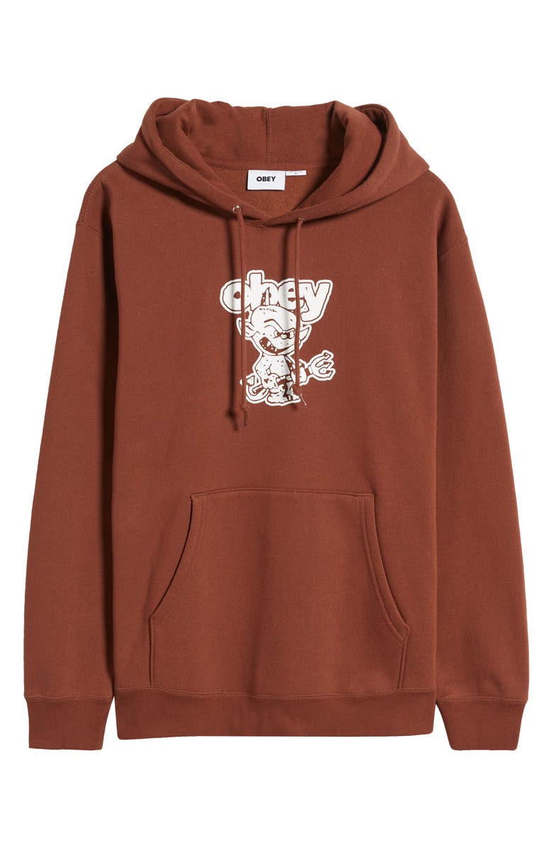 Obey Demon Graphic Hoodie, Alternate, color,
