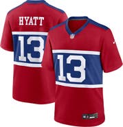 Nike Men's Nike Jalin Hyatt Century Red New York Giants Alternate Player Game Jersey