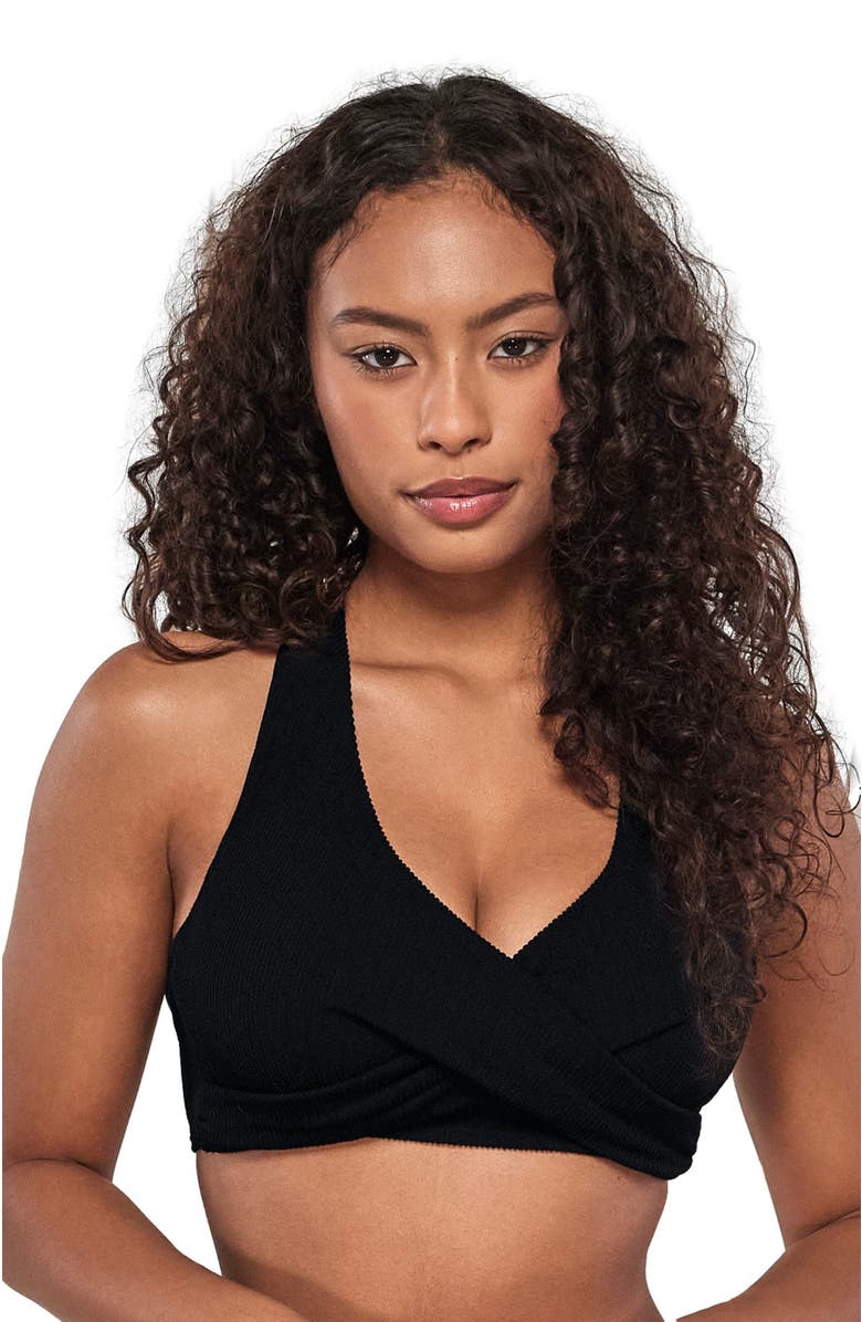 Pacifica by Sunsets Mirabella Bikini Swimsuit Top - DD Cup, Alternate, color, Black Pacifica