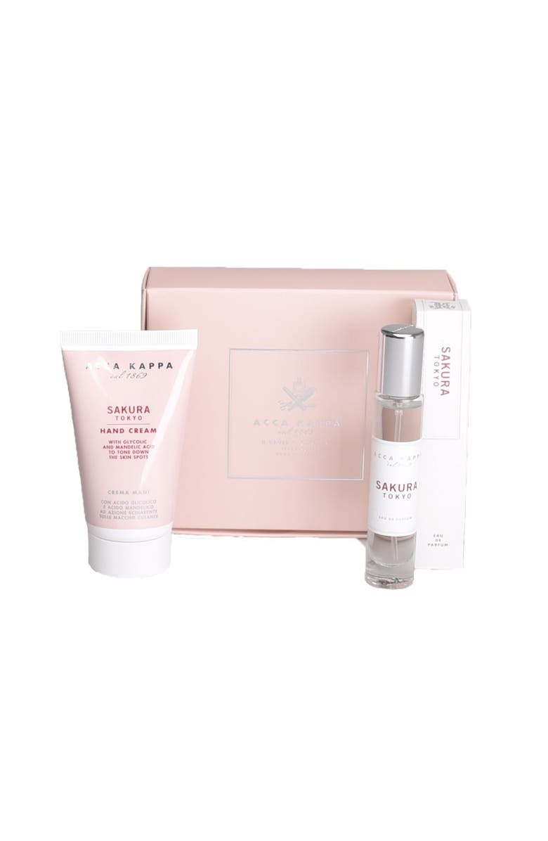 ACCA KAPPA Sakura Tokyo Eau De Parfum & Hand Cream Gift Set, Main, color, White