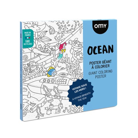 Giant coloring poster Ocean