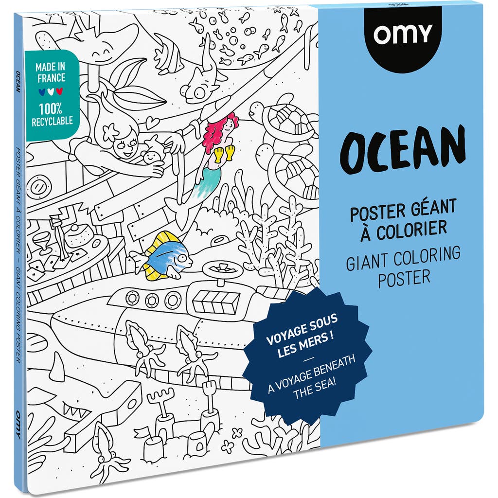 OMY Giant coloring poster Ocean in Blue  product