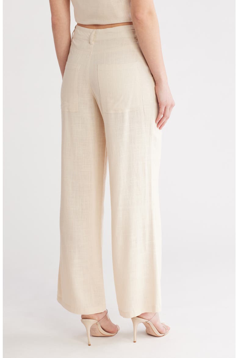 Delilah Wide Leg Pants, Alternate, color, TAPIOCA