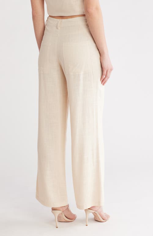 Love By Design Delilah Wide Leg Pants In Tapioca