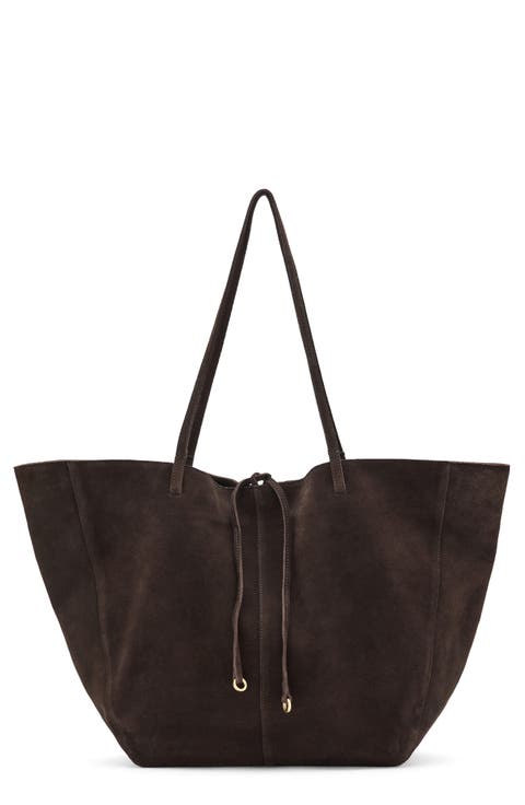 Suede Shopper Bag