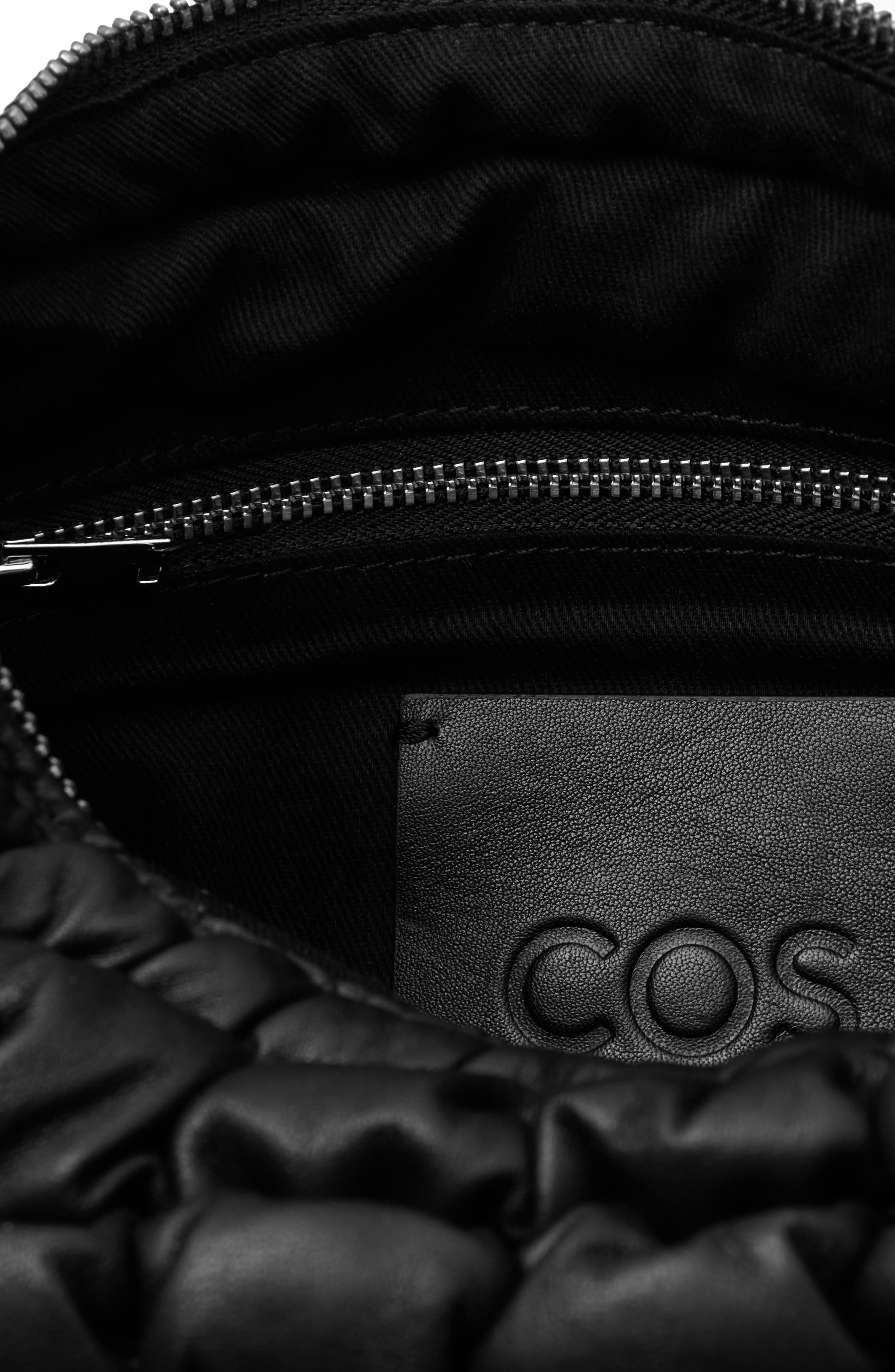 COS Mini Quilted Leather Handbag, Alternate, color, 