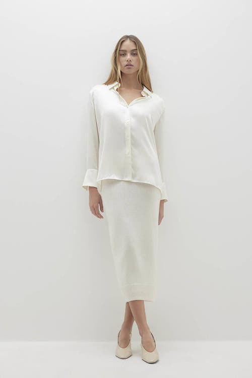 Naked Cashmere Suvi Silk Button-up Shirt In Sand