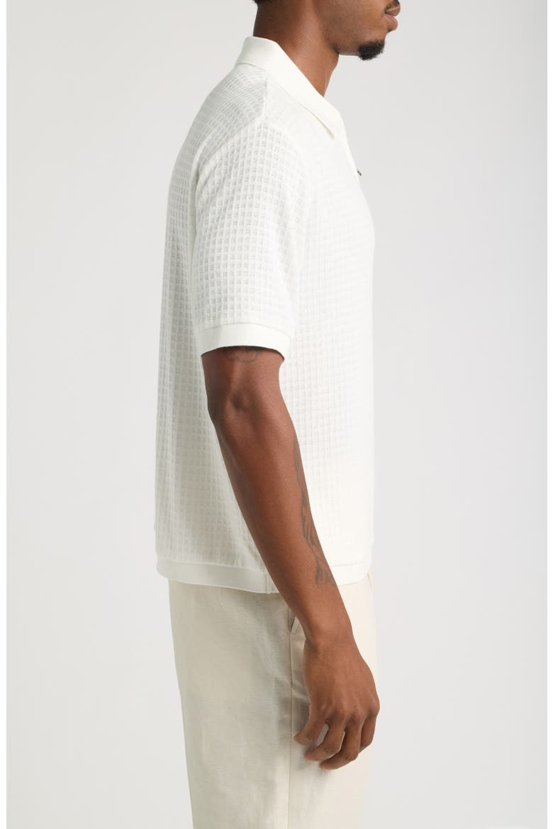 Victor Micro Check Polo, Alternate, color, WHITE