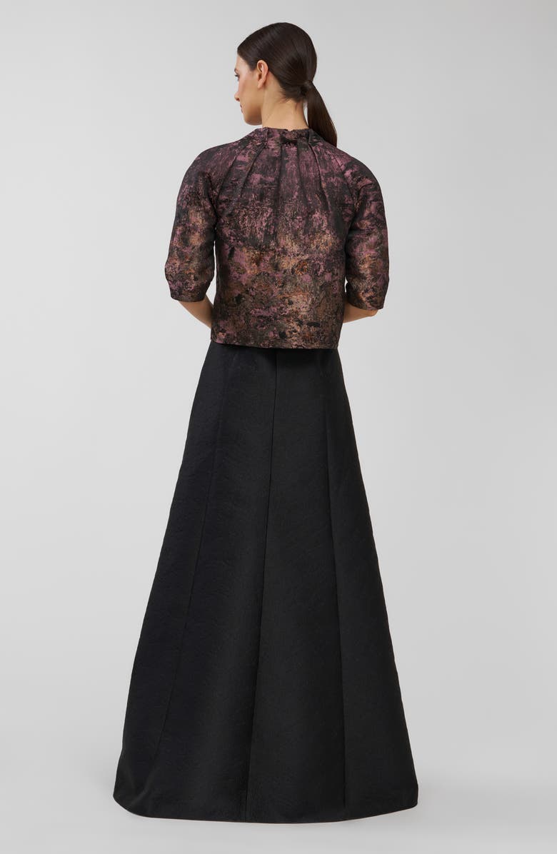 Kay Unger Matilda Evening Jacket, Alternate, color, Carbon Multi