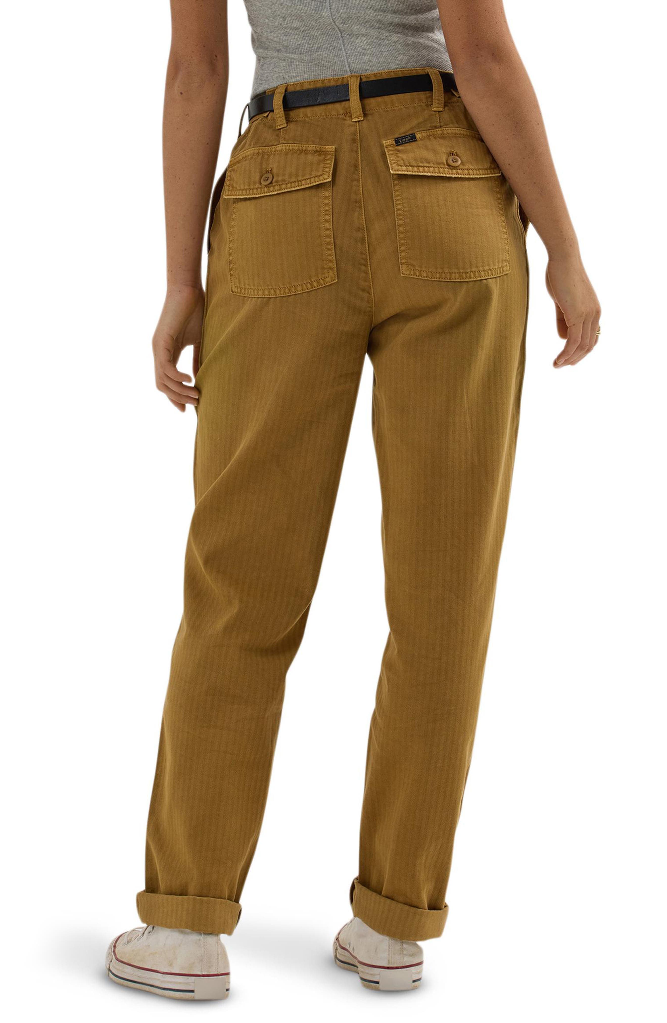 Slouchy Utility Cotton Blend Pants - image 2