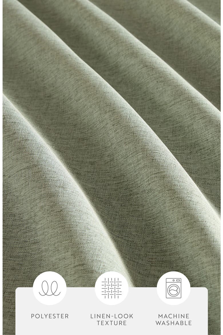 Woven Shower Curtain, Alternate, color, SAGE