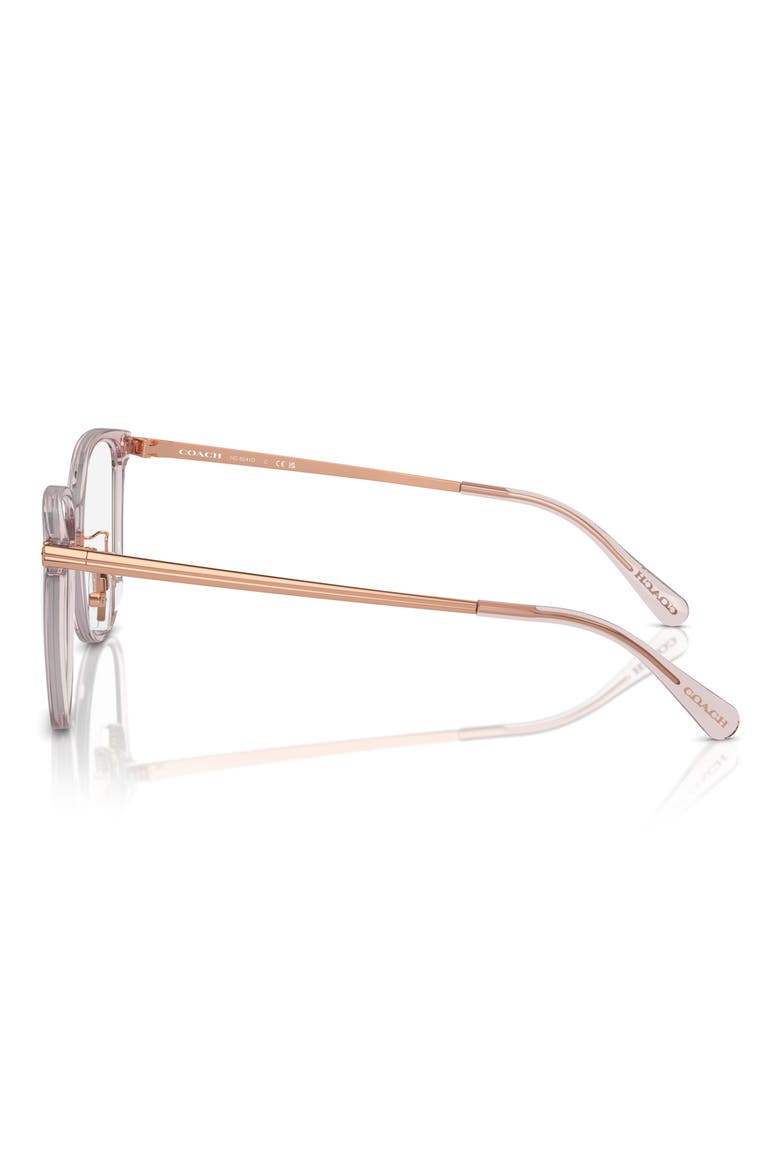 54mm Square Optical Glasses, Alternate, color, DUSTY ROSE / DEMO LENS