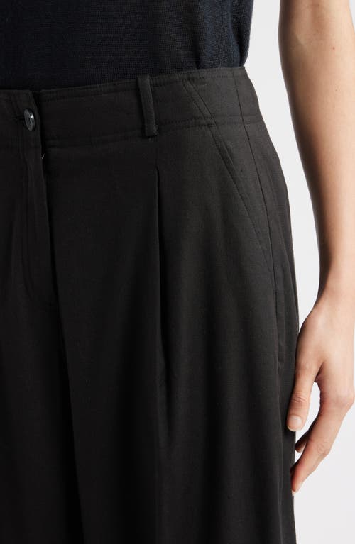 Nordstrom Crop Wide Leg Pants In Black
