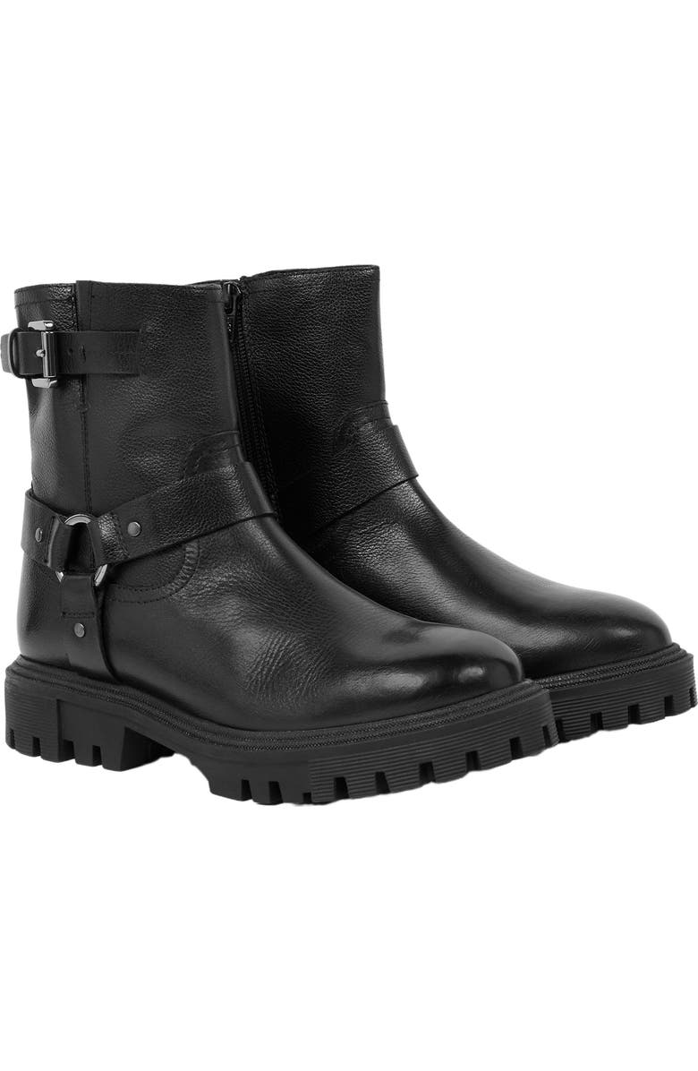 Celtic & Co. Biker Ankle Boot, Main, color, Black