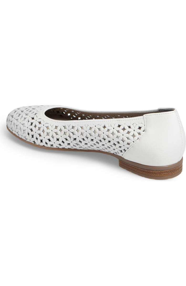 ara Stephanie Perforated Ballet Flat, Alternate, color,
