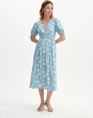 Finery London Margot Button Through Midi Dress