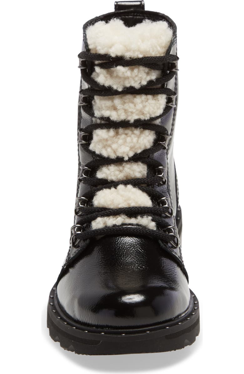 SOREL Lennox Lace-Up Boot with Genuine Shearling Trim, Alternate, color,