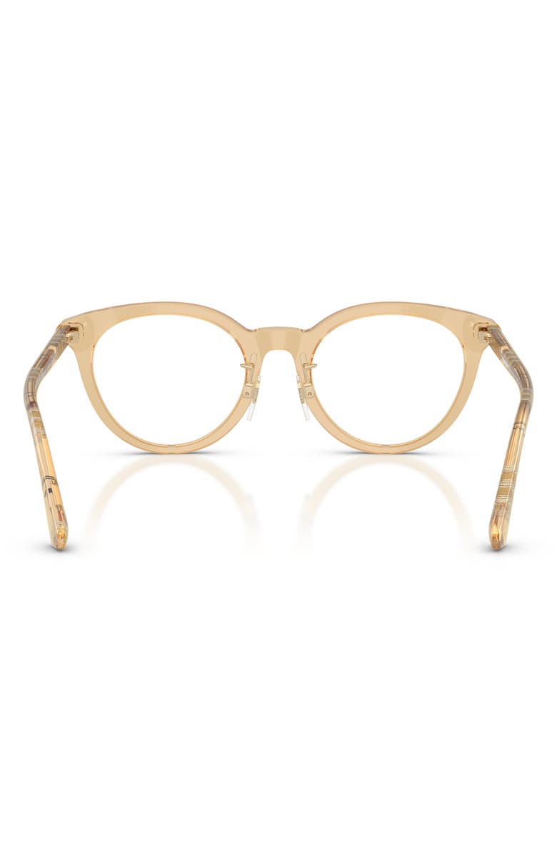 Burberry 50mm Round Optical Glasses, Alternate, color, Beige / Demo Lens