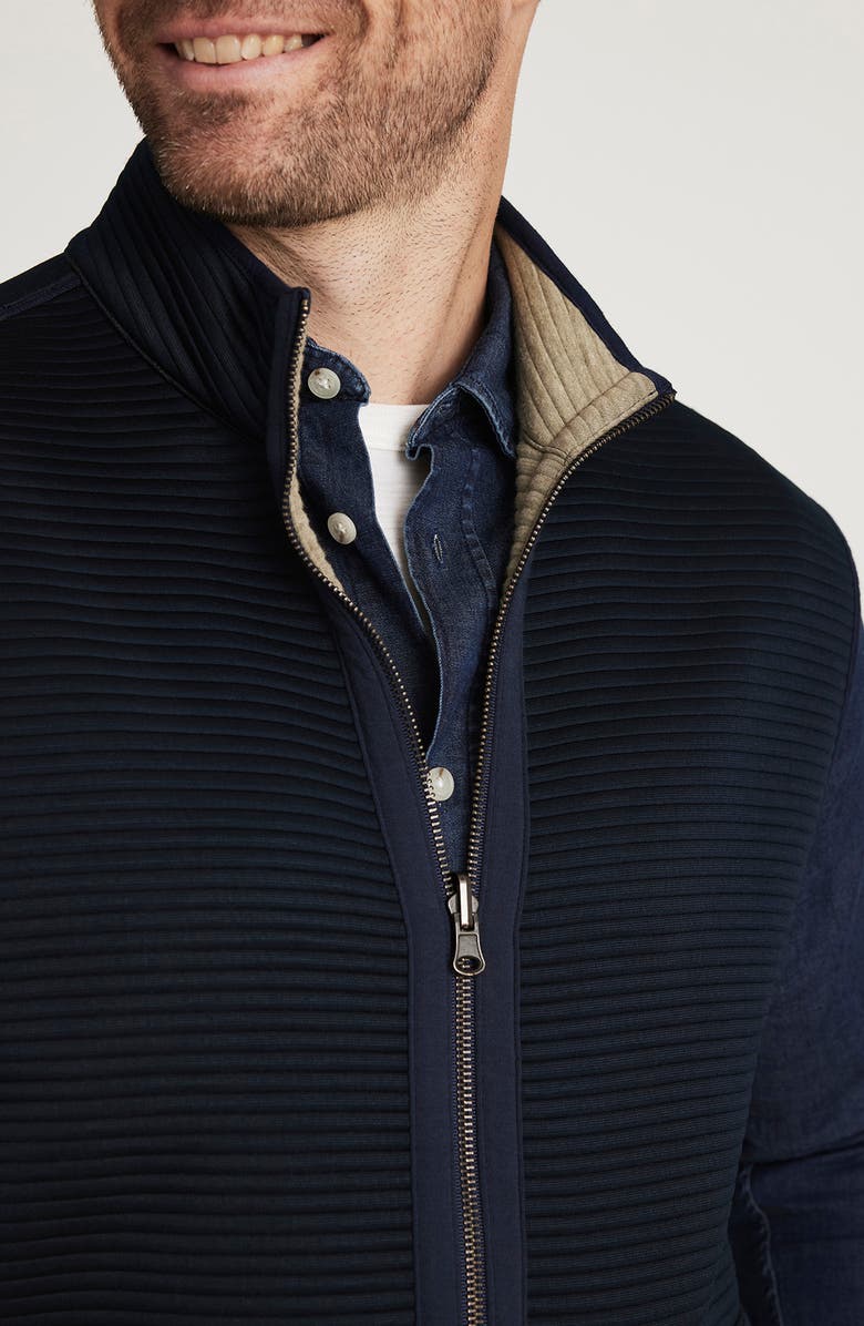 34 Heritage Reversible Ottoman Stitch Vest, Alternate, color, Navy