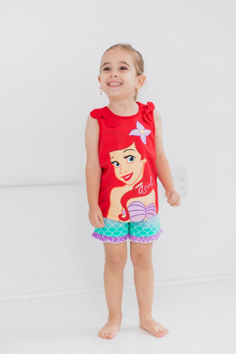 Frozen 2-Piece Tank Top and Shorts Set, Alternate, color, Red Ariel