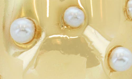Panacea Faux Pearl Teardrop Earrings In White