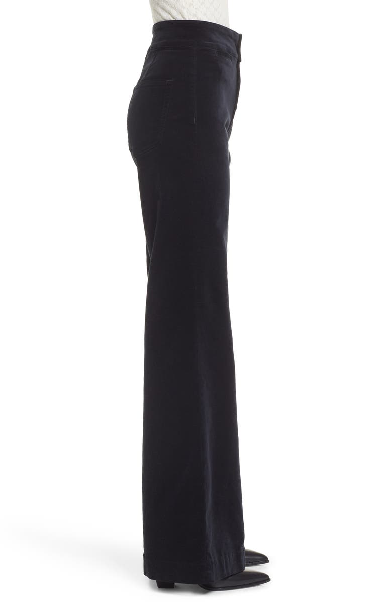 ASKK NY Brighton High Waist Button Fly Velveteen Wide Leg Jeans, Alternate, color, 
