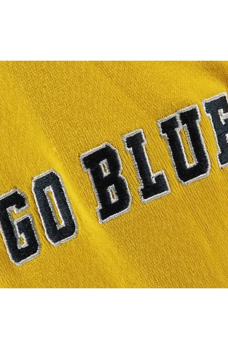 STADIUM ATHLETIC Youth Stadium Athletic Yellow Michigan Wolverines Big Logo Pullover Hoodie, Alternate, color, Maize