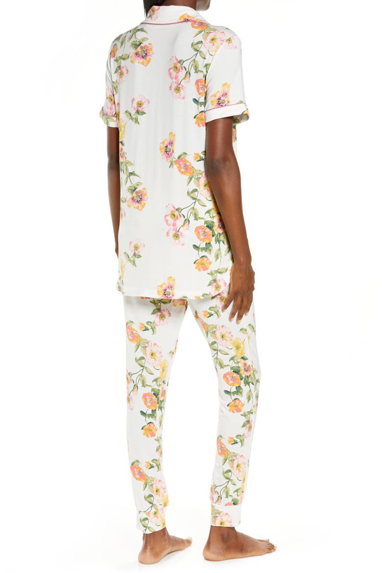 Knit Pajamas, Alternate, color, IVORY POPPY