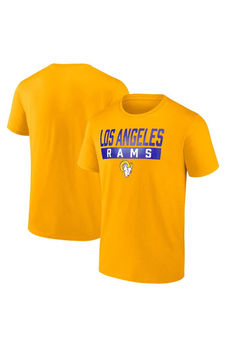 FANATICS Men's Fanatics  Gold Los Angeles Rams T-Shirt, Main, color, 