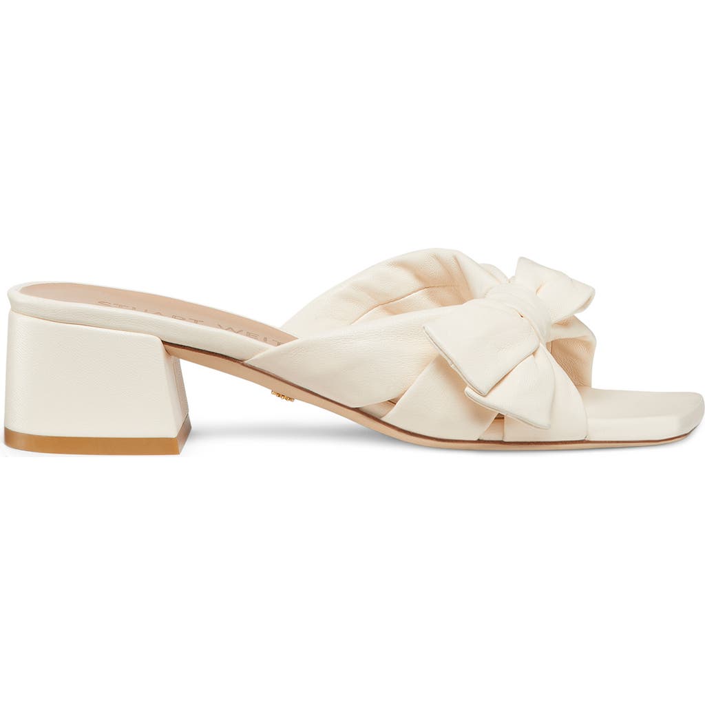 Stuart Weitzman Sofia Bow High-heeled Sandals In Seashell