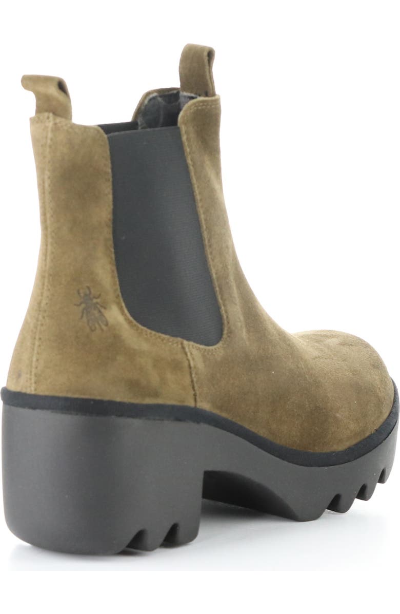 Fly London Trig Platform Chelsea Boot, Alternate, color, Elephant Oil Suede
