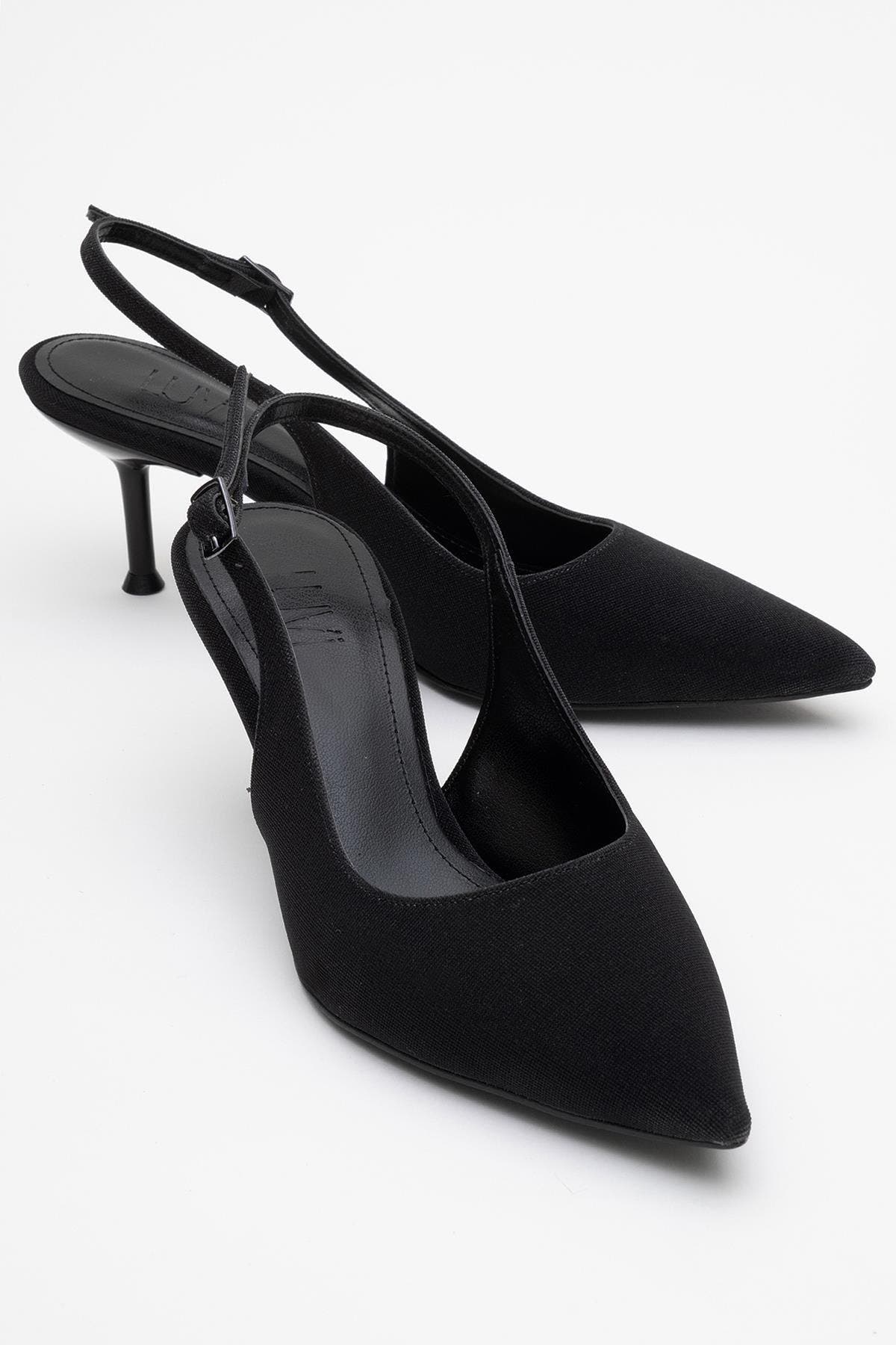 Prologue Shoes Caisa Slingback Pointed Toe Pump, Alternate, color, Black