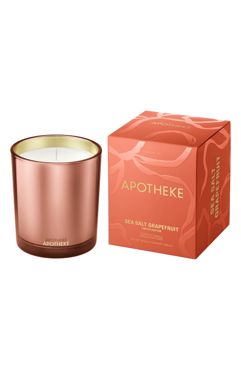 APOTHEKE Sea Salt Grapefruit Classic Scented Candle, Main, color, Orange