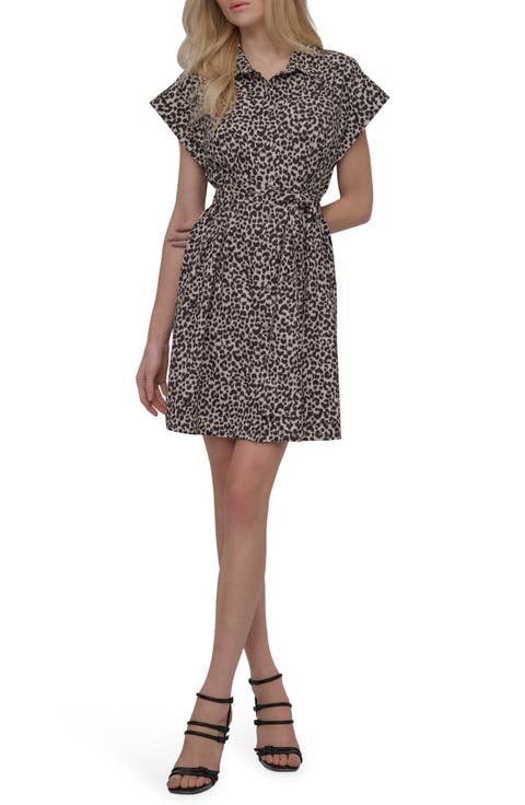 Commuter Leopard Shirtdress