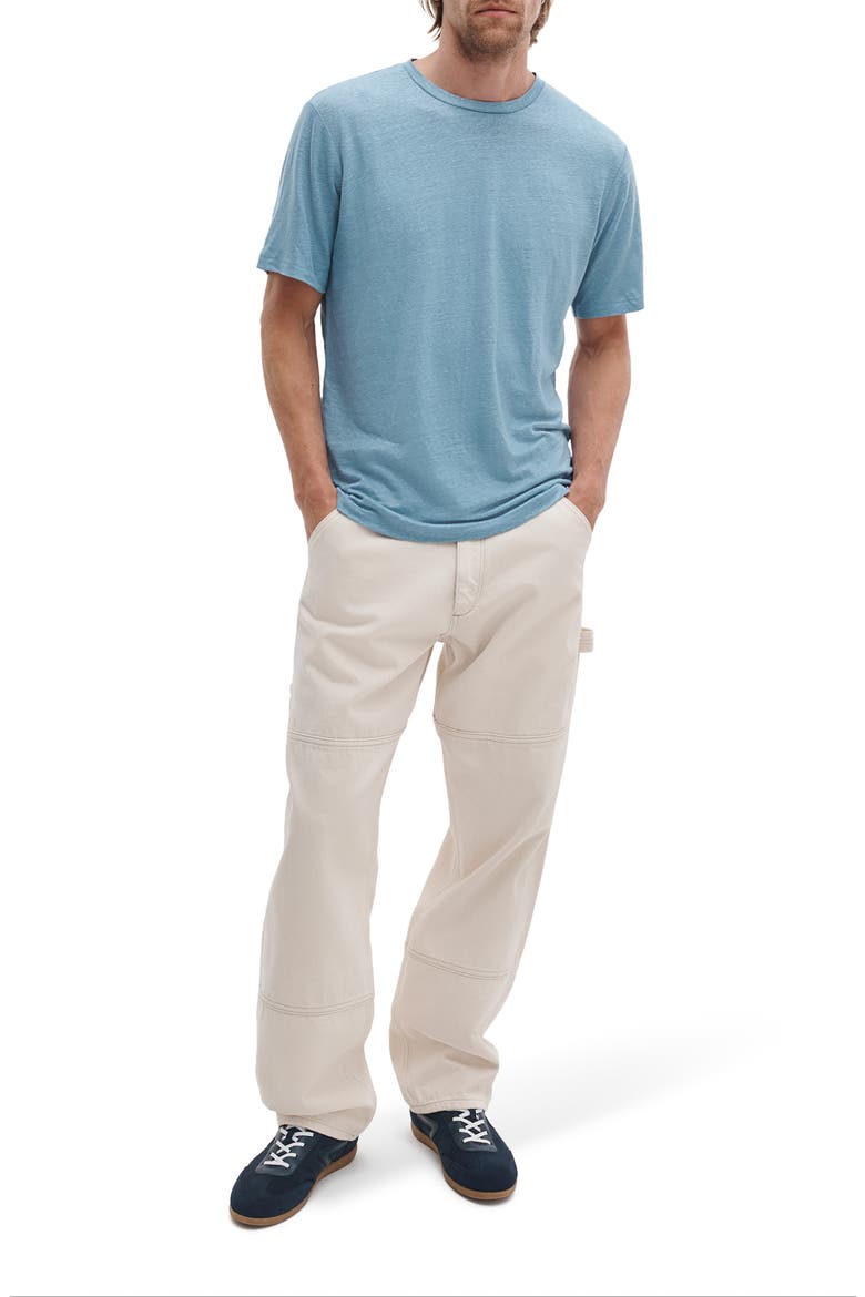 Classic Linen T-Shirt, Alternate, color, FOG BLUE