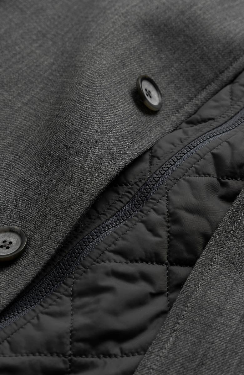 Rodd & Gunn Mackford Wool Blend Coat with Remvovable Quilted Vest, Alternate, color, 