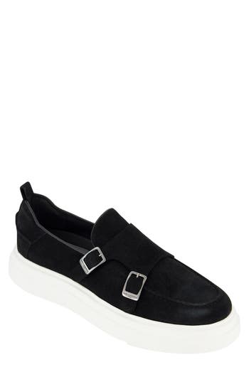 Karl Lagerfeld Paris Double Monk Sneaker In Black