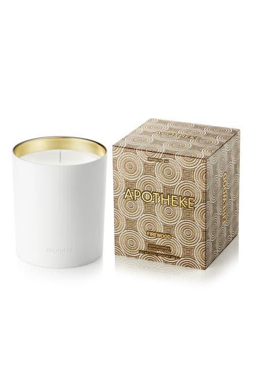 APOTHEKE Ceramic Scented Candle in Firewood 