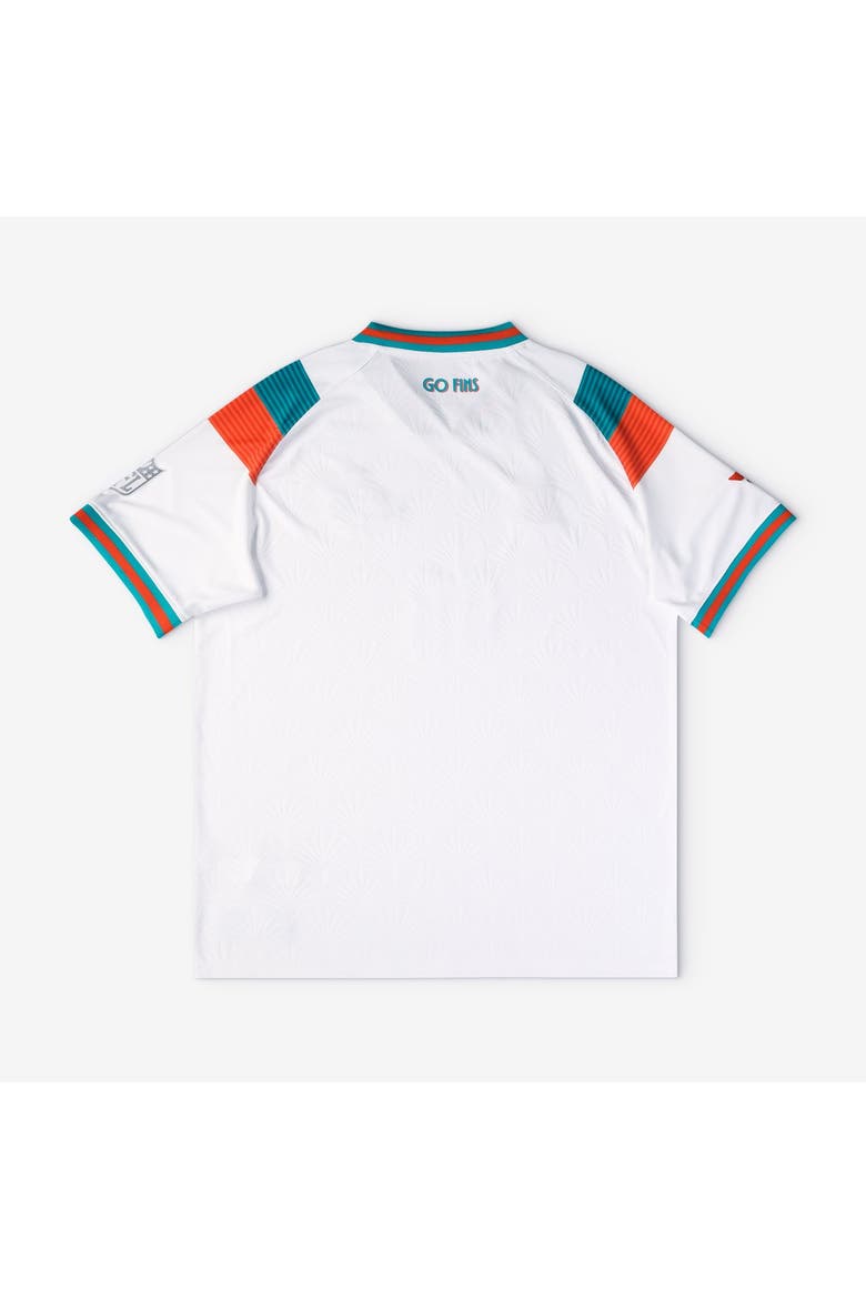 Youth Fanatics White Miami Dolphins Football x Football V-Neck Fan Top, Alternate, color, White