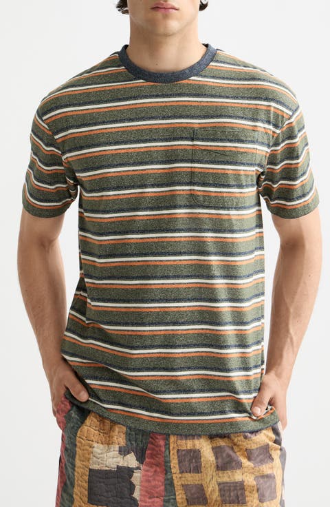 Relaxed Fit Stripe Pocket T-Shirt