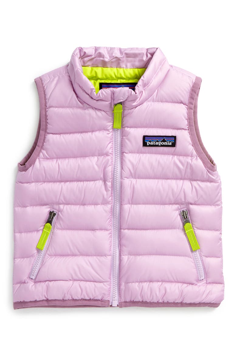 Water Repellent Recycled Down Sweater Vest, Main, color, DRAGON PURPLE
