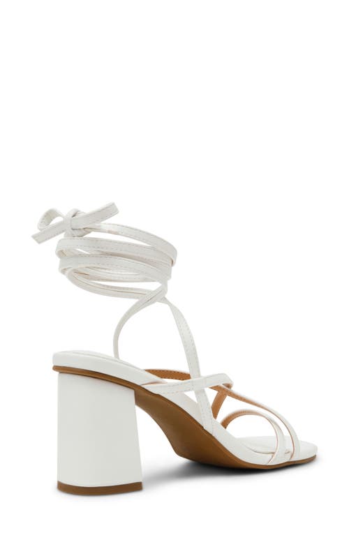 Dolce Vita Dv By Haze Ankle Tie Black Heel Sandal In White
