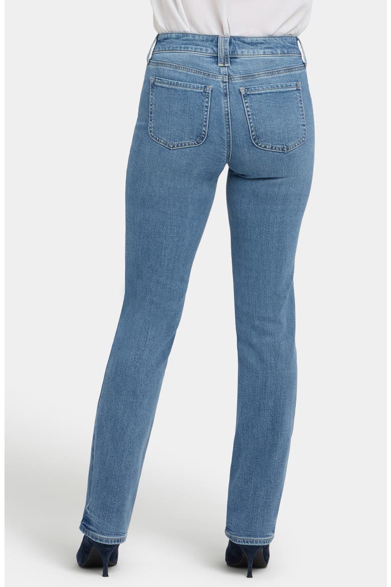 Marilyn High Waist Patch Pocket Straight Leg Jeans, Alternate, color, BASTILLE SEA