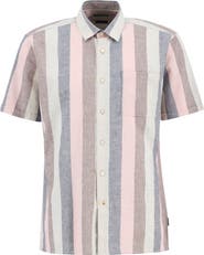 Barbour Portwell Stripe Summer Fit Short Sleeve Button-Up Shirt