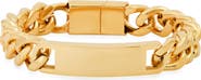 STEELTIME HMY JEWELRY Stainless Steel Cuban Link Chain ID Bracelet