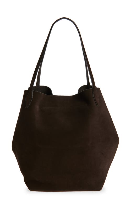 Madewell Oversize Suede Shopper In Brown