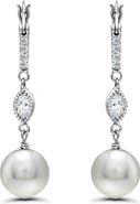 Christian Siriano New York Cubic Zirconia & Imitation Pearl Drop Earrings