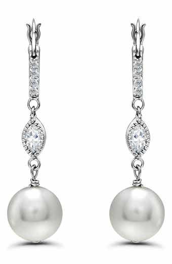 Christian Siriano New York Cubic Zirconia & Imitation Pearl Drop Earrings